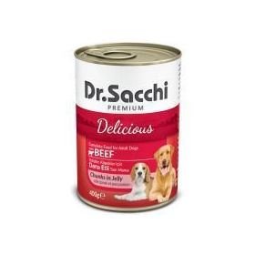 Dr.Sacchi Sığır Etli 24x400 gr Köpek Konservesi