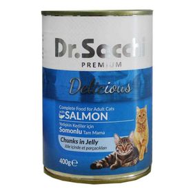 Dr.Sacchi Somonlu 24x400 gr Yetişkin Kedi Konserve
