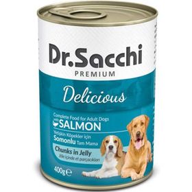 Dr.Sacchi Somonlu Yetişkin 400 gr Konserve Köpek Maması