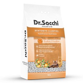 Dr.Sacchi Süper Premium 10 lt Bodrum Mandalinası Kokulu Bentonit Kedi Kumu