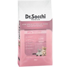 Dr.Sacchi Tahıllı Kuzu Etli Ve Biftekli 10 kg Yavru Kedi Maması