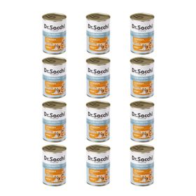 Dr.Sacchi Tavuklu 12x400 gr Yetişkin Köpek Konservesi