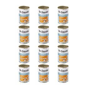 Dr.Sacchi Tavuklu 12x400 gr Yetişkin Köpek Konservesi