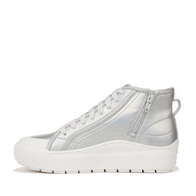 Dr. Scholl's Time Off Hi2 Gümüş Gri Metalik Folyo Kadın Sneaker