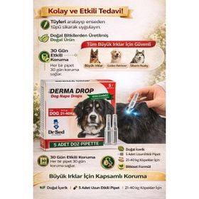Dr.Sed 5x3 gr 21-40 kg Köpekler İçin Deri Bakım Maxi Derma Drop