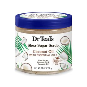 Dr.Teal's Shea Sugar Scrub Coconut Oil 538 gr Vücut Şeker Peelingi