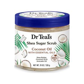 Dr.Teal's Shea Sugar Scrub Coconut Oil 538 gr Vücut Şeker Peelingi