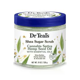 Dr.Teal's Shea Sugar Scrub Hemp Seed Oil 538 gr Vücut Şeker Peelingi