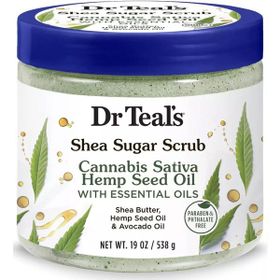 Dr.Teal's Shea Sugar Scrub Hemp Seed Oil 538 gr Vücut Şeker Peelingi