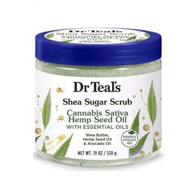 Dr.Teal's Shea Sugar Scrub Hemp Seed Oil 538 gr Vücut Şeker Peelingi