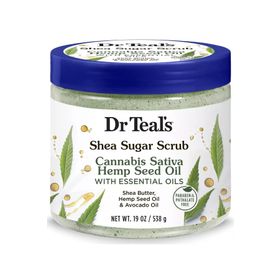 Dr.Teal's Shea Sugar Scrub Hemp Seed Oil 538 gr Vücut Şeker Peelingi