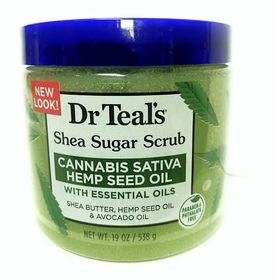 Dr.Teal's Shea Sugar Scrub Hemp Seed Oil 538 gr Vücut Şeker Peelingi