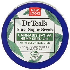 Dr.Teal's Shea Sugar Scrub Hemp Seed Oil 538 gr Vücut Şeker Peelingi