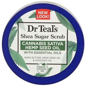 Dr.Teal's Shea Sugar Scrub Hemp Seed Oil 538 gr Vücut Şeker Peelingi