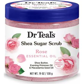 Dr.Teal's Shea Sugar Scrub Rose 538 gr Vücut Şeker Peeling