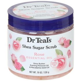 Dr.Teal's Shea Sugar Scrub Rose 538 gr Vücut Şeker Peeling