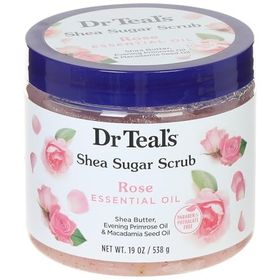 Dr.Teal's Shea Sugar Scrub Rose 538 gr Vücut Şeker Peeling