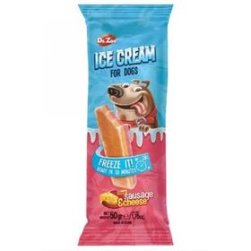 Dr.Zoo Helado Sosis ve Peynirli Dondurma 50 gr Köpek Ödül Maması