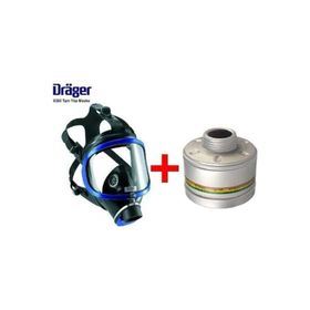 Drager A2B2E2K1 RD40 ve Filtre X Plore 6300 Tam Yüz Maskesi
