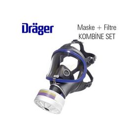 Drager X-Plore 6300 Tam Yüz Gaz Maskesi ve 6738802 A2B2E2K1 Filtre