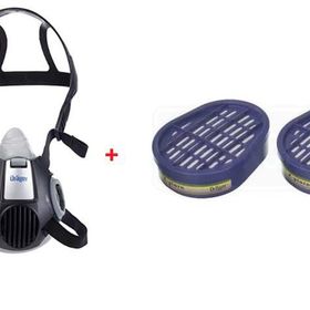 Drager Xplore 3300 Yarım Yüz Maskesi + 6738816 Abek Filtre