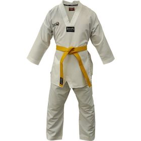 Dragon 10011 Fitilli Beyaz Taekwondo Elbisesi