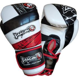 Dragon 30027-P Red Land Muay Thai Kick Boks Beyaz Boks Eldiveni