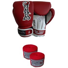 Dragon 30095-P Attack-5 Kırmızı Boks Eldiveni