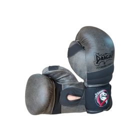 Dragon 30211-L Gri Antique Deri Kick Boks Eldiveni