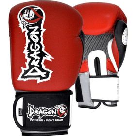 Dragon 33099-L Kırmızı Ifma Deri Muay Thai Boks Eldiveni