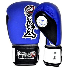 Dragon 33099-L Mavi Ifma Onaylı Deri Muay Thai Boks Eldiveni