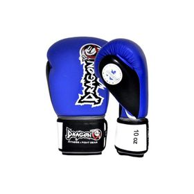 Dragon 33099-L Mavi Ifma Onaylı Deri Muay Thai Boks Eldiveni