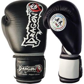 Dragon 33099-L Siyah Ifma Onaylı Deri Muay Thai Boks Eldiveni