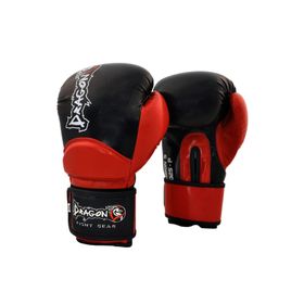 Dragon Carbon Siyah Kırmızı Muay Thai Boks ve Kick-Boks Eldiveni