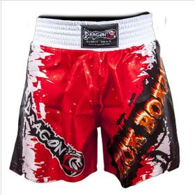 Dragon KB103 Kırmızı Siyah Kick Boks Şortu