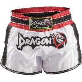 Dragon Muay Retro Beyaz Thai Şortu