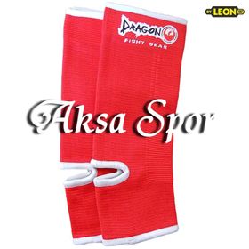 Dragon Muay Thai Kırmızı Ayak Bilek Koruyucu Kick Boks Çorabı