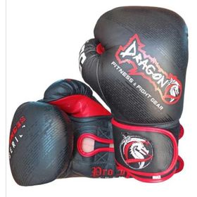 Dragon Supreme Siyah Deri Kick Boks Muay Thai Ve Boks Eldiveni