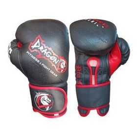 Dragon Supreme Siyah Deri Kick Boks Muay Thai Ve Boks Eldiveni