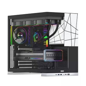 Dragos Prizma 5x ARGB Fanlı 750 W Beyaz ATX Gaming Bilgisayar Kasası