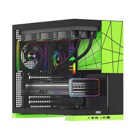 Dragos Prizma 5x ARGB Fanlı 750 W Yeşil ATX Gaming Bilgisayar Kasası