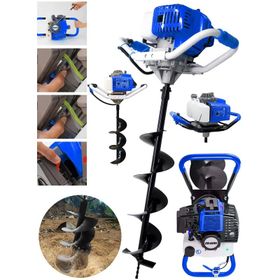 Dragro DRG-H1721 Mavi 150 mm Delme Ucu 9.9 Motor Gücü Toprak Burgu Makinası