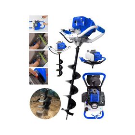 Dragro DRG-H1721 Mavi 150 mm Delme Ucu 9.9 Motor Gücü Toprak Burgu Makinası