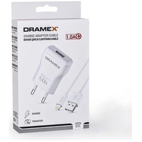 Dramex D11L 1.0A 1 mt Beyaz Lightning Kablolu Şarj Aleti
