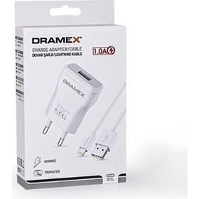 Dramex D11L 1.0A 1 mt Beyaz Lightning Kablolu Şarj Aleti