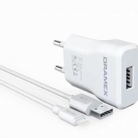 Dramex D11L 1.0A 1 mt Beyaz Lightning Kablolu Şarj Aleti
