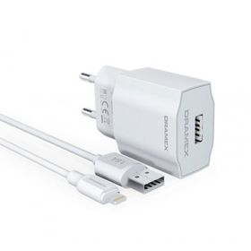Dramex D16L 1.6A Şarj Aleti + Lightning Kablosu