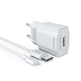Dramex D16L 1.6A Şarj Aleti + Lightning Kablosu