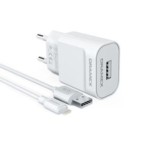 Dramex D21L 2.1A Şarj Aleti Lightning Kablolu Set