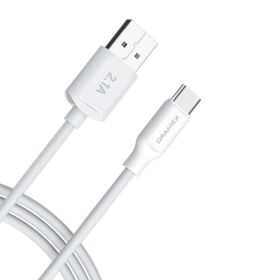 Dramex D21MK 2.1A 1 mt Beyaz Micro USB Data Şarj Kablosu